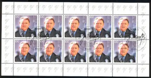 1818 Franz Josef Strauß - 10er-Bogen ESSt