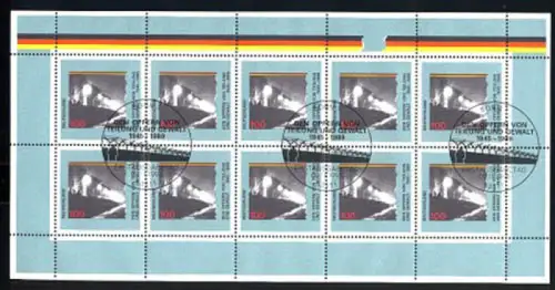 1830 Berliner Mauer - 10er-Bogen Ersttagssonderstempel ESSt