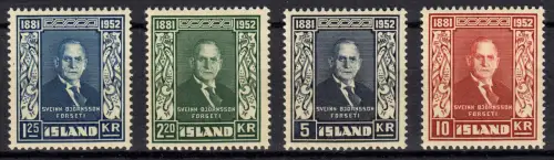 Island 281-284 Björnsson, Satz postfrisch **