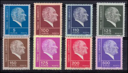 Türkei 2270-2277 Atatürk, sauber postfrisch **