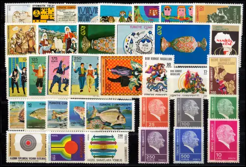 Türkei 2347-2382 Jahrgang 1975 komplett, postfrisch **