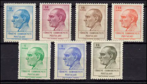 Türkei 1931 etc. Atatürk, zwei Sätze laut Abbildung postfrisch **