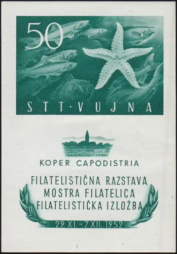 Jugoslawien Triest Zone B Block 2, sauber postfrisch **