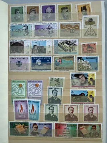 Türkei II Sammlung im alten Einsteckbuch, meist postfrisch in guter Qualität