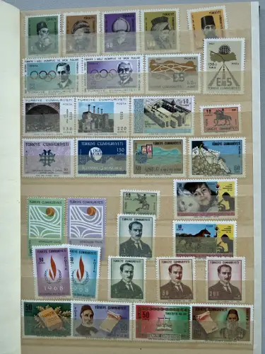 Türkei II Sammlung im alten Einsteckbuch, meist postfrisch in guter Qualität