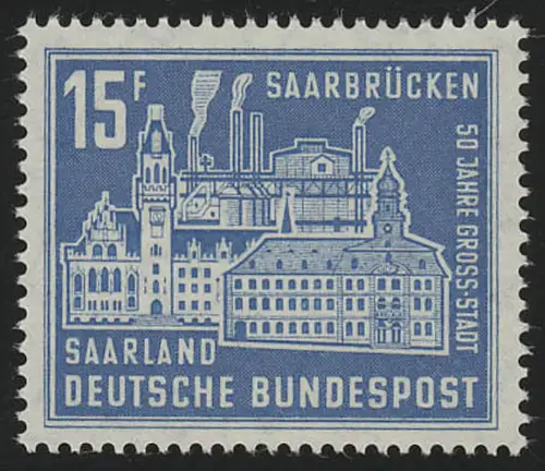 Saarland 446 Großstadt Saarbrücken 1959, **