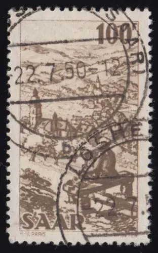 Saarland 288 Freimarke 100 Fr, O