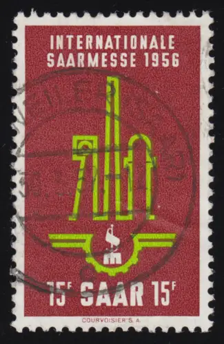 Saarland 368 Saarmesse Saarbrücken 1956, gestempelt O