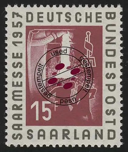 Saarland 400 Saarmesse Saarbrücken 1957, O