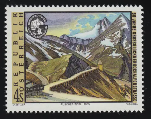 1822 50 Jahre Großglockner-Hochalpenstraße, Teilstück Fuschertörl, 4 S **