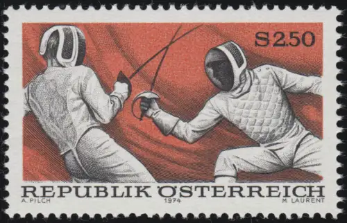 1456 Sport (VII), Fechten, 2.50 S, postfrisch **