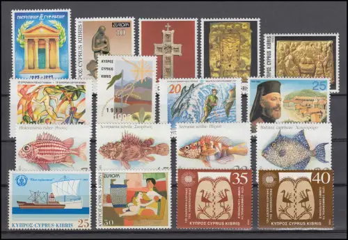 802-818 Zypern (griechisch) Jahrgang 1993 komplett, postfrisch **