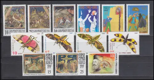 894-906 Zypern (griechisch) Jahrgang 1997 komplett, postfrisch ** / MNH