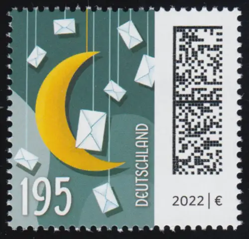 3672 Mond und Briefe 195 Cent, postfrisch **