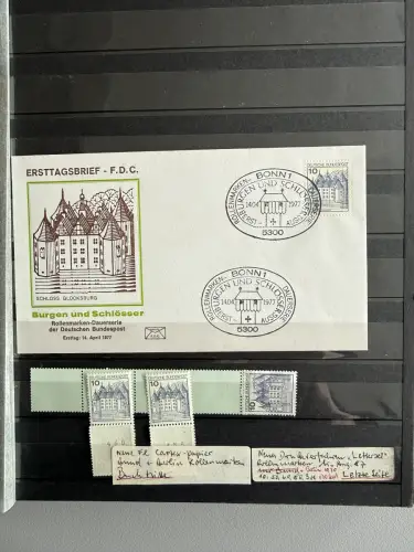 Bund / Berlin Dauerserie Burgen und Schlösser - Spezialsammlung im Einsteckbuch