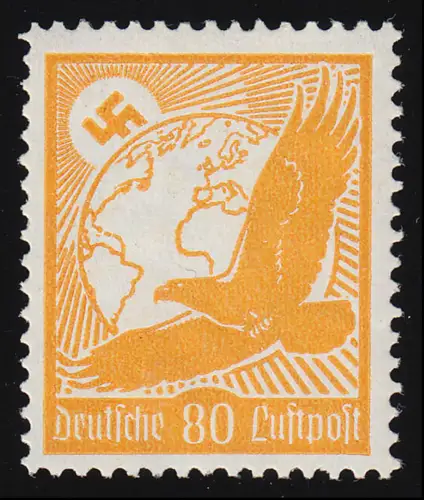 536x Flugpostmarke 1934 80 Pf, postfrisch **