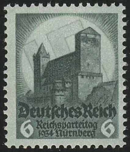 546 Nürnberger Parteitag 6 Pf, postfrisch **