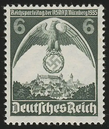 586Xx Nürnberger Parteitag 6 Pf, postfrisch **