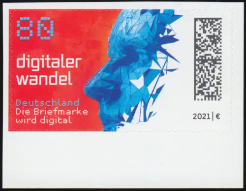 3592B Digitaler Wandel, selbstklebend ENG gestanzt aus Folienblatt 104B, **