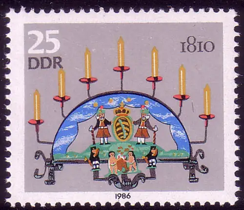 3059 Erzgebirgische Schwibbogen 25 Pf, postfrisch **
