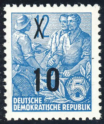 437 Fünfjahrplan 10 auf 12 Pf, postfrisch **