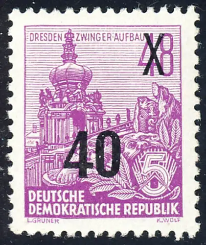 440 Fünfjahrplan 40 auf 48 Pf, postfrisch **
