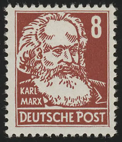 329v XI Karl Marx 8 Pf Wz.2 XI, postfrisch **
