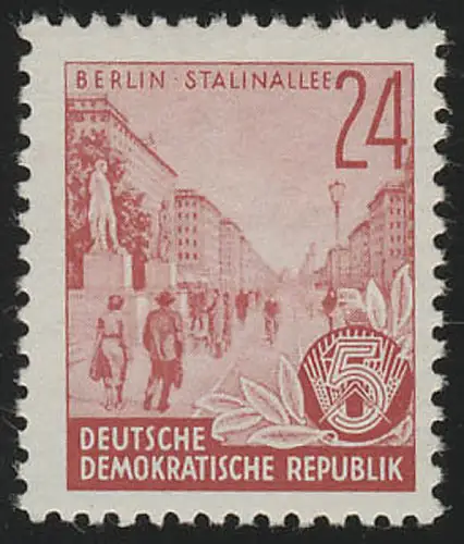 371 XII Fünfjahrplan 24 Pf Wz.2 XII, postfrisch **