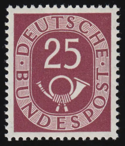 131 Posthorn 25 Pf, postfrisch **