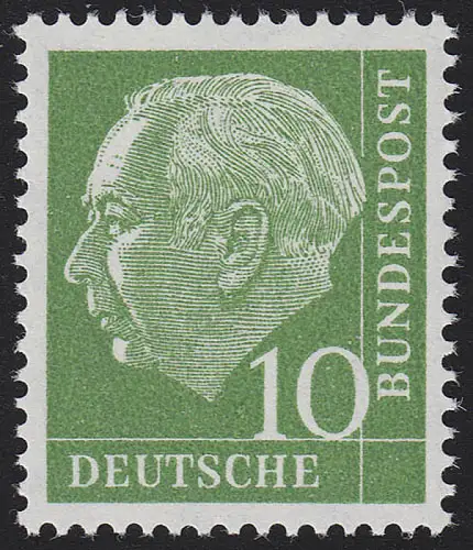 183x Ww Heuss 10 Pf glatte Gummierung, postfrisch **