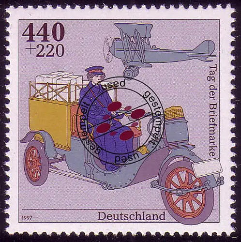1947 Tag der Briefmarke aus Block, gestempelt O