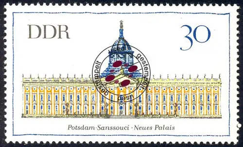1382 Bauwerke Neues Palais Sanssouci 30 Pf, gestempelt O