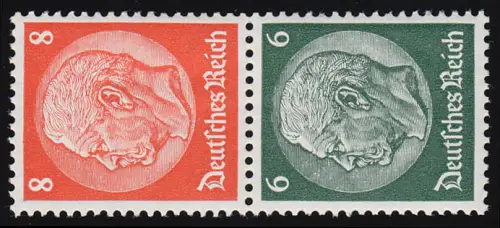 Hindenburg 1937 Zusammendruck S 161 8+6, postfrisch **
