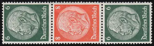 Hindenburg 1937 Zusammendruck S 160 6+8+6, postfrisch **