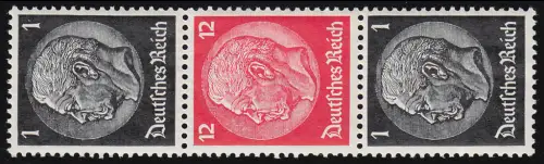 Hindenburg 1937 Zusammendruck S 148 1+12+1, postfrisch **