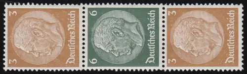 Hindenburg 1937 Zusammendruck S 152 3+6+3, postfrisch **
