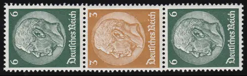 Hindenburg 1937 Zusammendruck S 154 6+3+6, postfrisch **