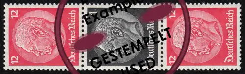 Hindenburg 1937 Zusammendruck S 150 12+1+12, gestempelt O