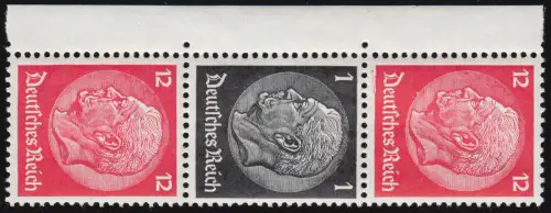 Hindenburg S150 mit Plattenfehler Rand unter D beschädigt (obere Marke), **