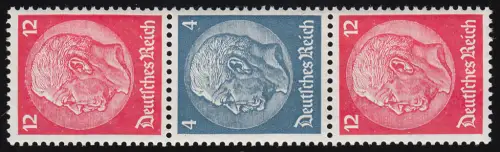 Hindenburg 1937 Zusammendruck S 166 12+4+12, postfrisch **