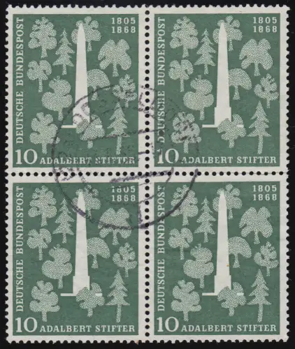 220 Adalbert Stifter im Viererblock, zentrisch O DÜSSELDORF 13.2.1956