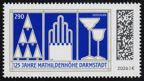 3970 Mathildenhöhe Darmstadt, Kunstsammlung, postfrisch **