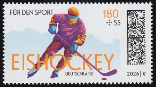 3967 Für den Sport 180+55 Cent Skispringen, postfrisch **