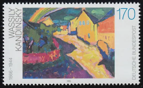 1619 G Kandinsky - Druck auf der Gummiseite, seltene Abart, gpr. Schlegel BPP **