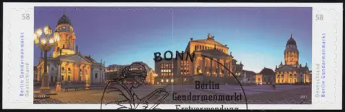 2987-2988 Gendarmenmarkt links/rechts, SELBSTKLEBEND, auf neutraler Folie, O