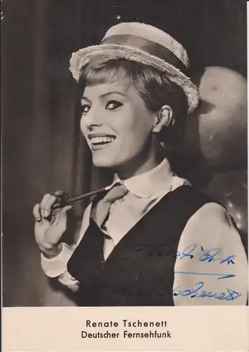 Autogrammkarte Renate Tschenett / Schauspielerin Tänzerin DDR Foto signiert