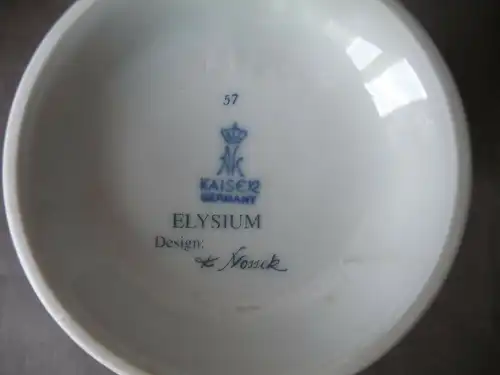 Edle Vase rund / Kaiser Porzellan Dekor Elysium
