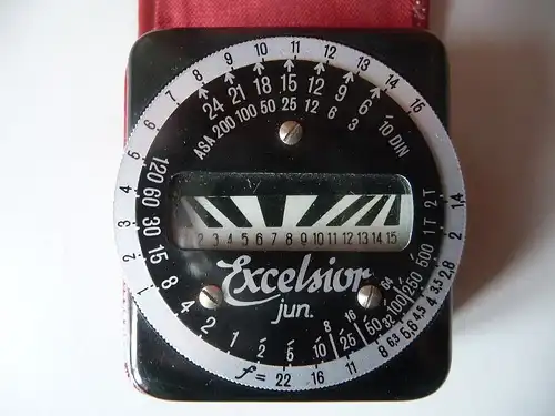 Belichtungsmesser "Excelsior Junior" in Etui