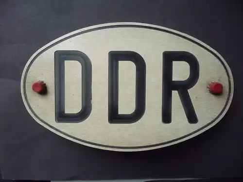 Orig. Schild DDR Autokennzeichen Länderkennzeichen