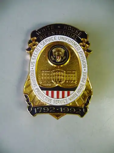 Abzeichen White House Bicentennial 1992 US Secret Service / Replik Göde